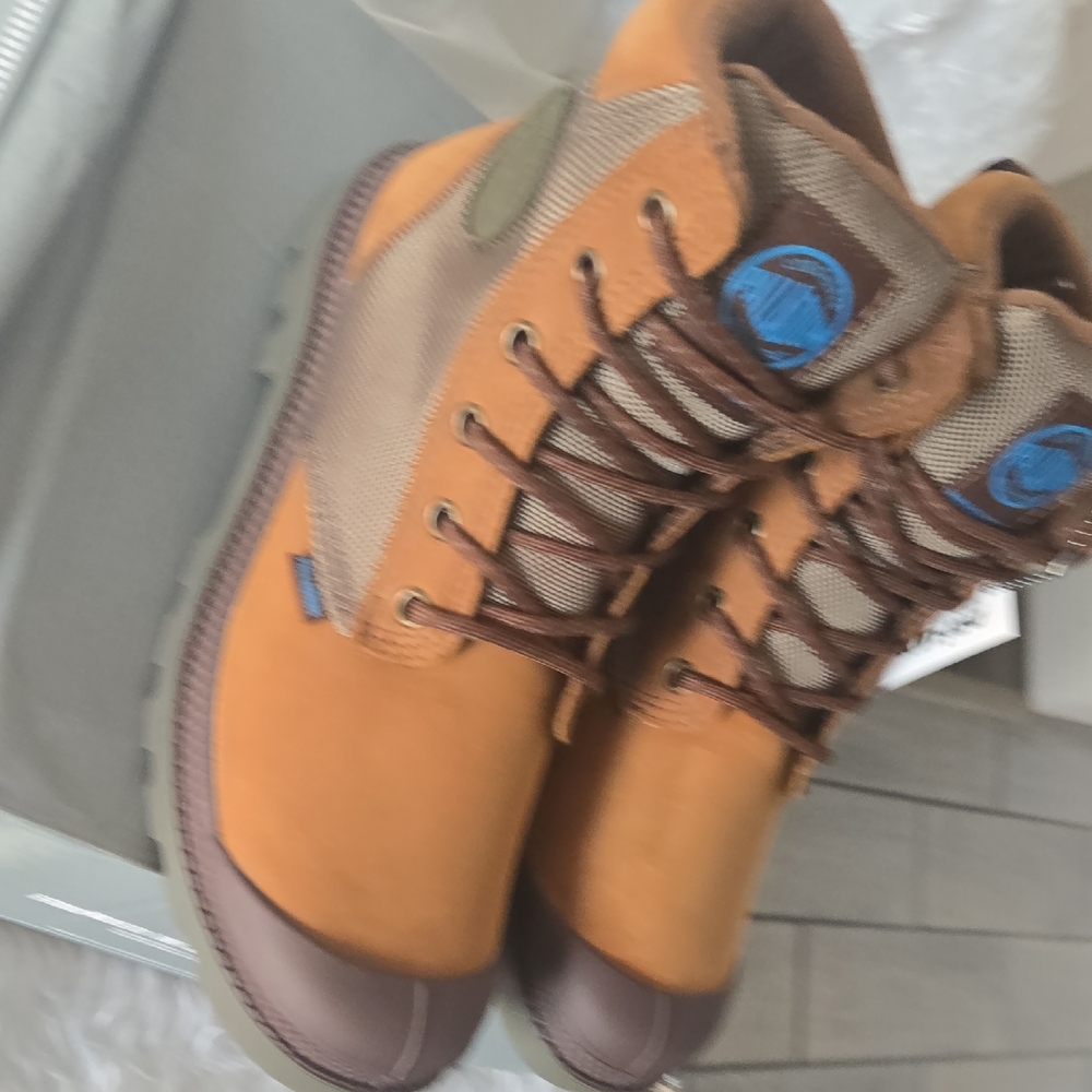 Palladium Brown Boots Rugged Lace-Up Design W 6.5 Or M 5 - Picture 4 of 6